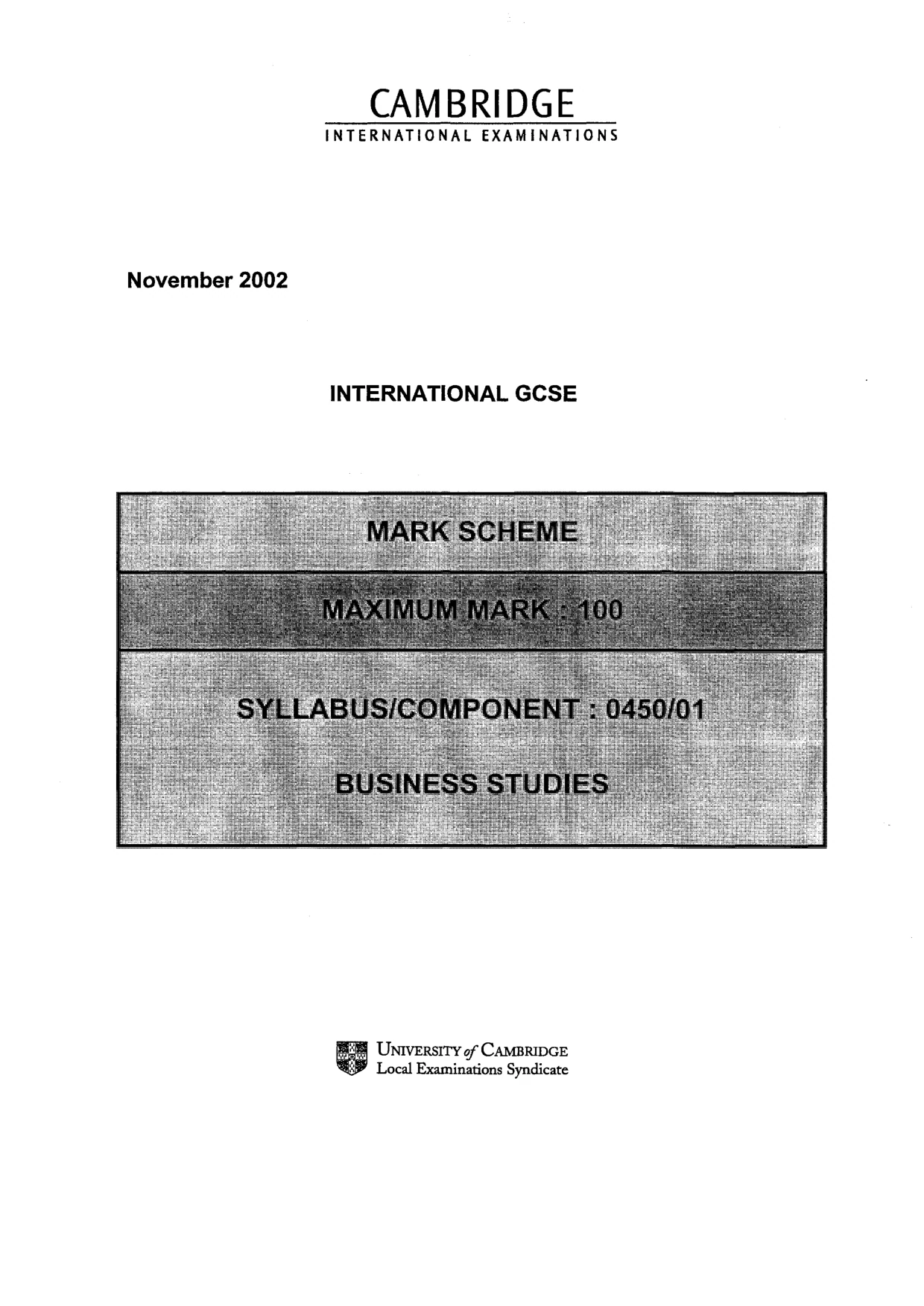 Mark scheme, page 2 of 5