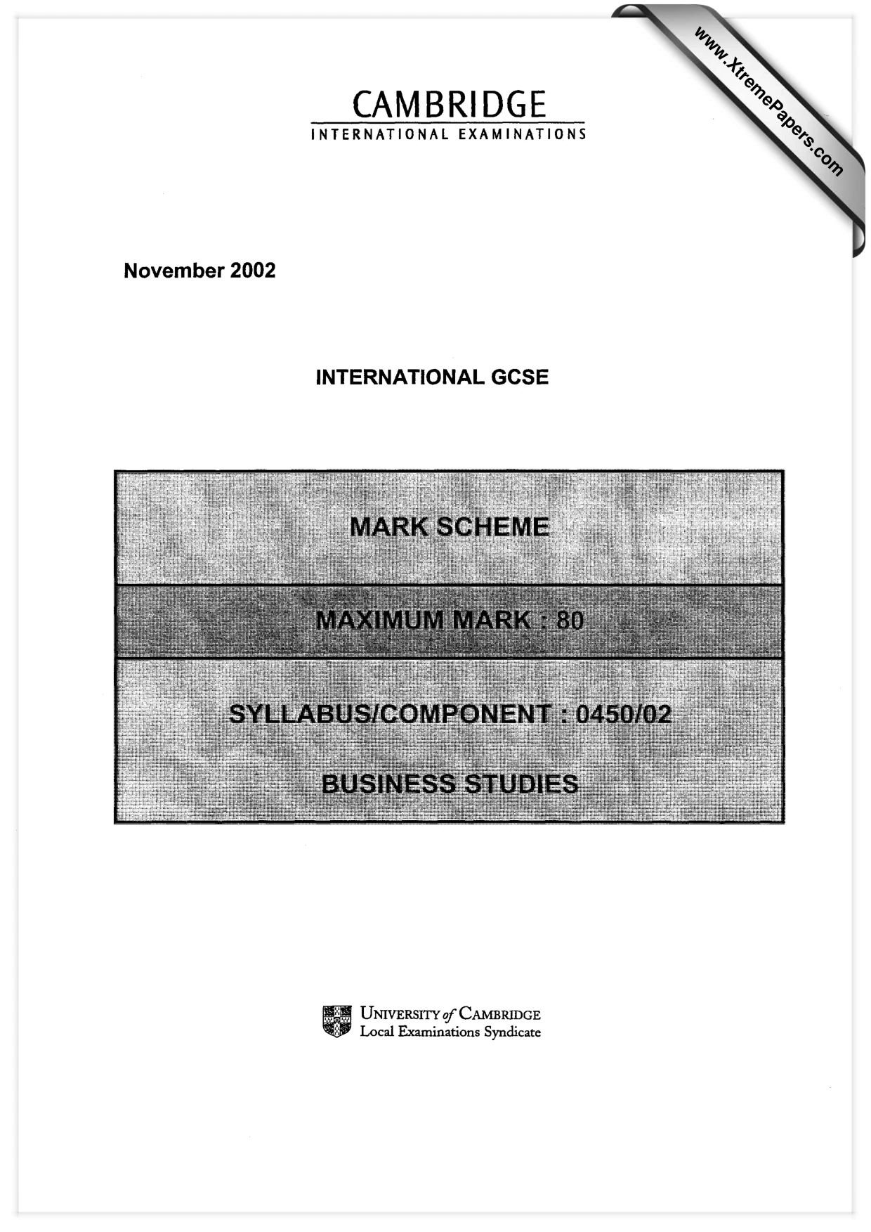 Mark scheme, page 1 of 3