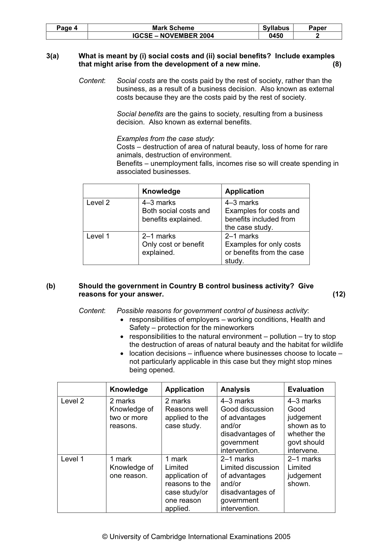Mark scheme, page 7 of 10