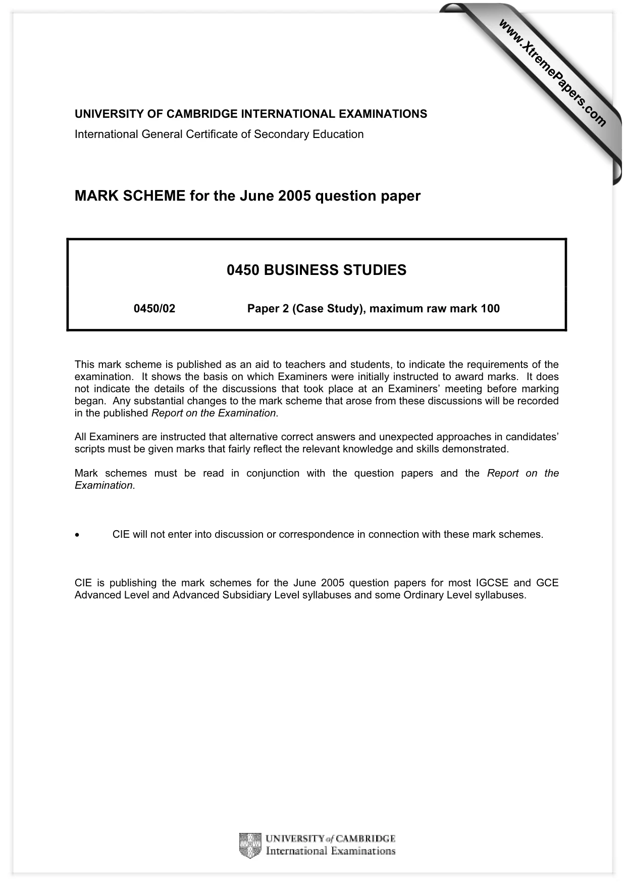 Mark scheme, page 1 of 8