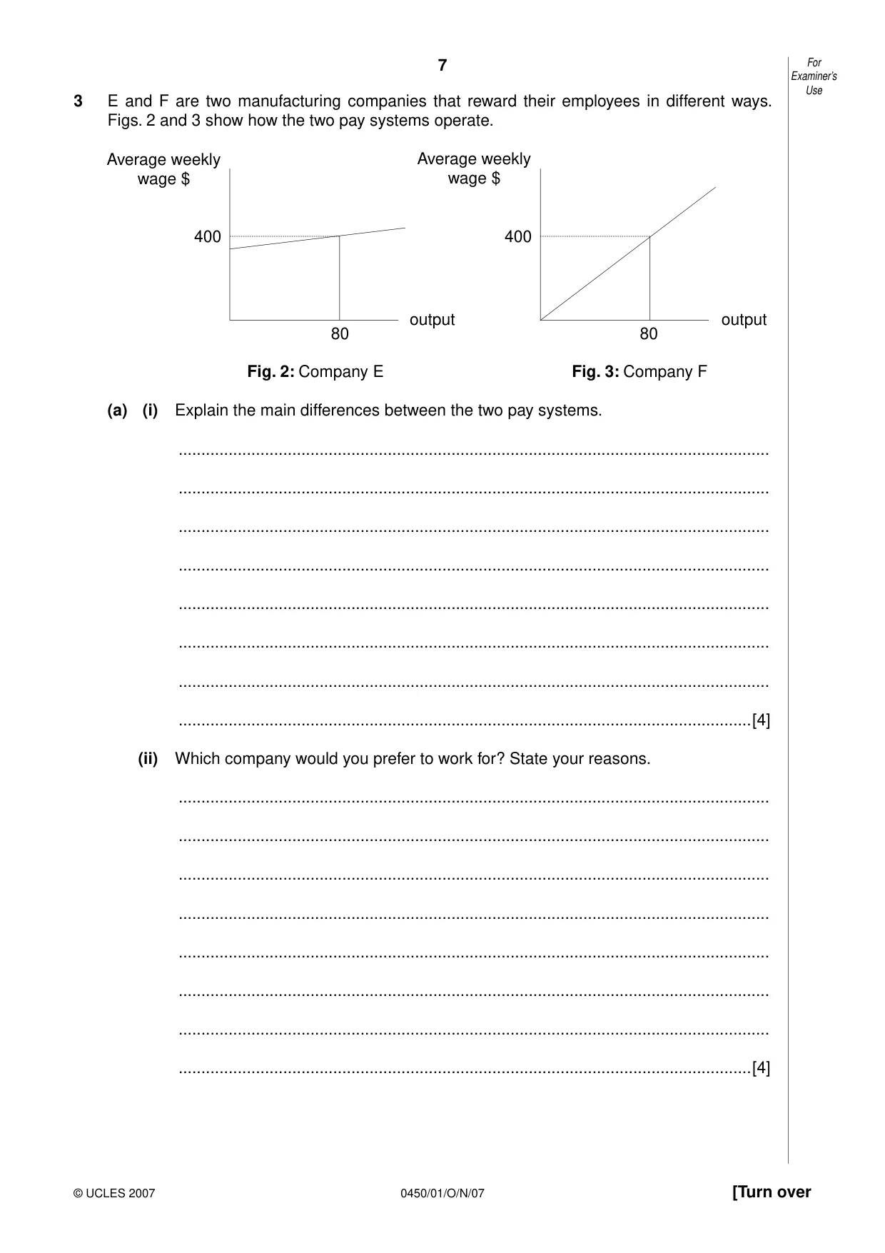 Cambridge IGCSE Business Studies 0450 2007 Oct/Nov Paper 1 · Variant 1 question paper, page 7 of 16