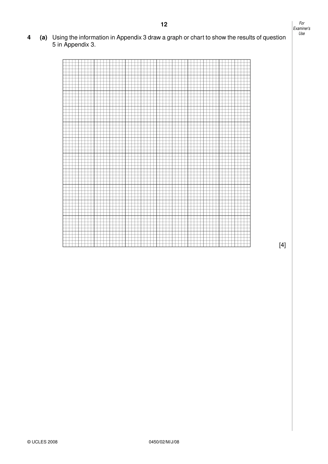 Cambridge IGCSE Business Studies 0450 2008 May/June Paper 2 · Variant 1 question paper, page 12 of 16