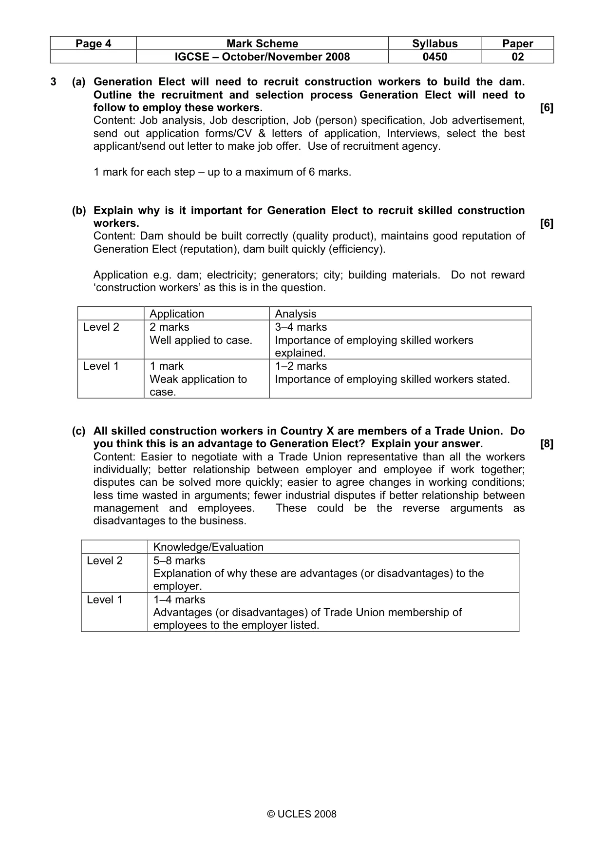 Mark scheme, page 4 of 7
