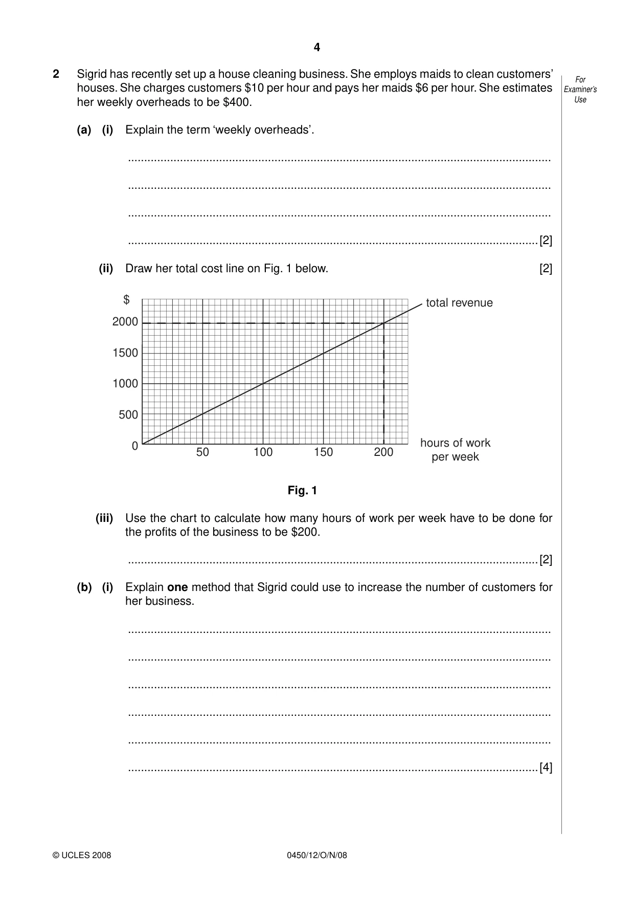 Cambridge IGCSE Business Studies 0450 2008 Oct/Nov Paper 1 · Variant 0 question paper, page 17 of 25