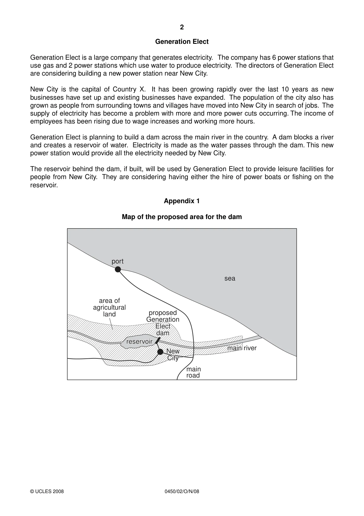 Cambridge IGCSE Business Studies 0450 2008 Oct/Nov Paper 2 · Variant 1 question paper, page 2 of 16