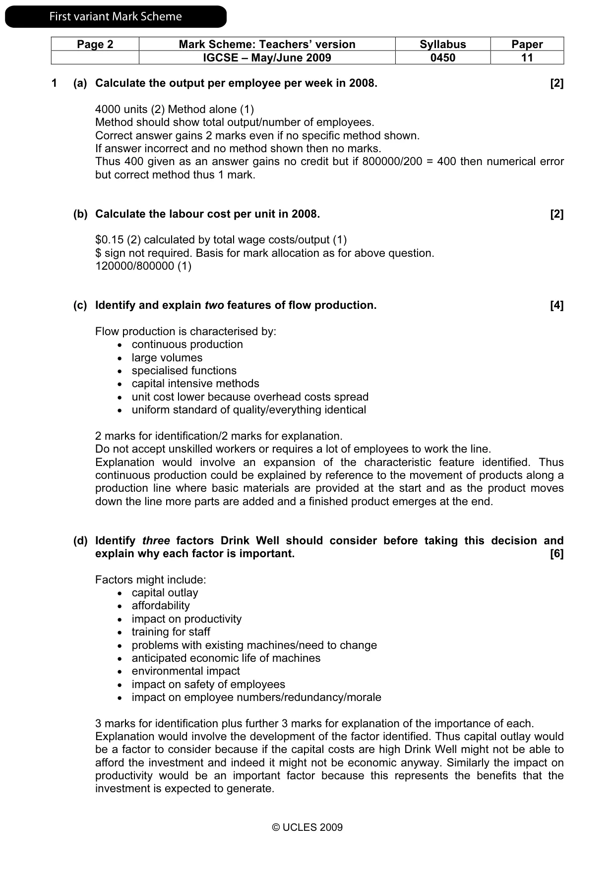 Mark scheme, page 3 of 21