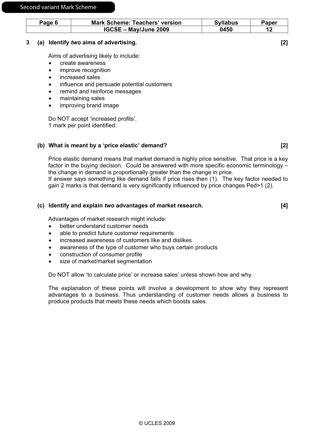 Mark scheme, page 16 of 21