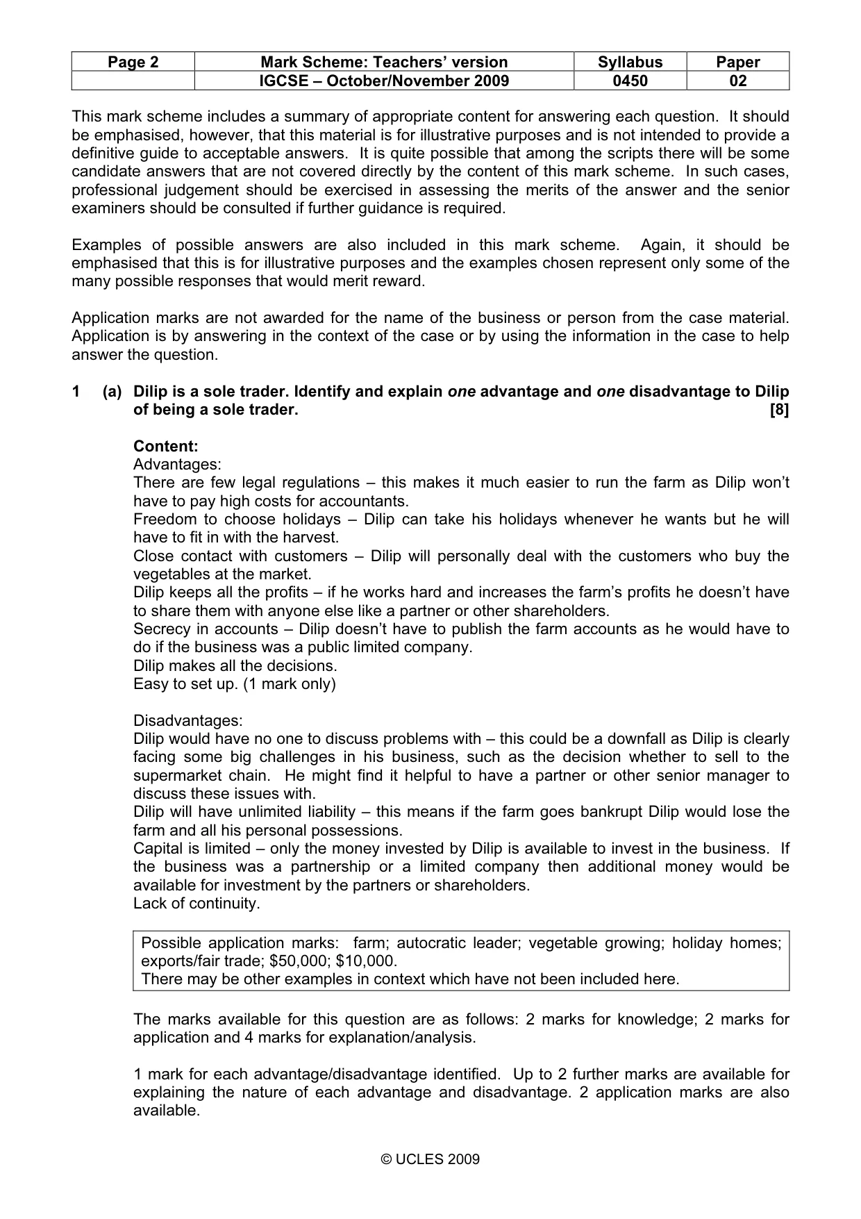 Mark scheme, page 2 of 11
