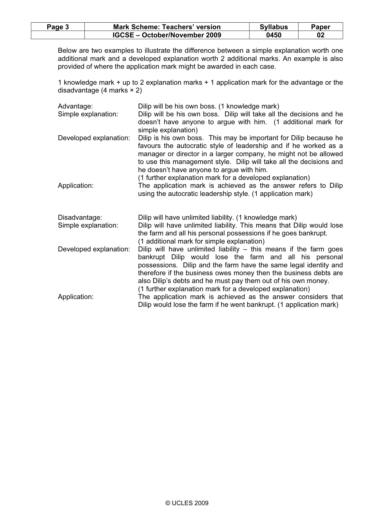 Mark scheme, page 3 of 11