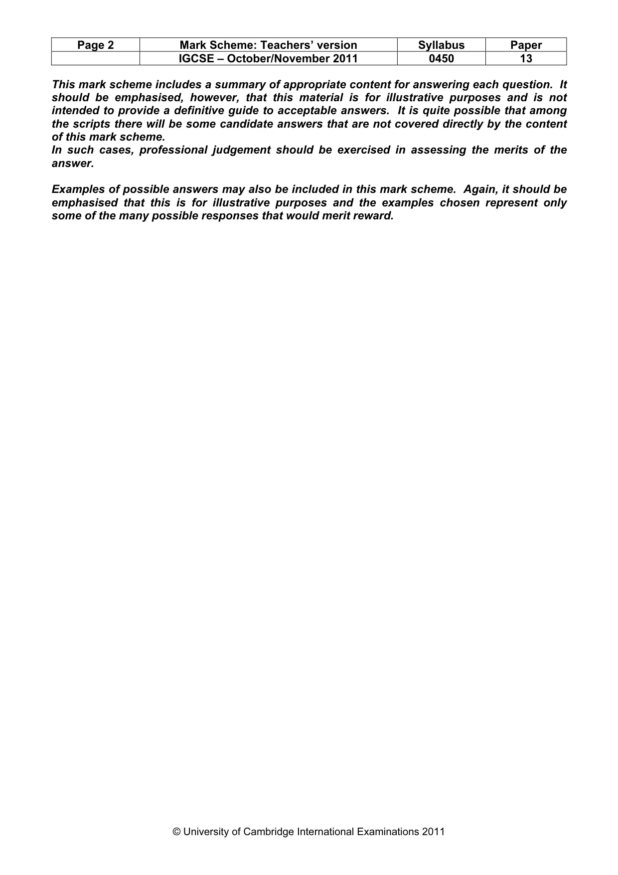 Mark scheme, page 2 of 9
