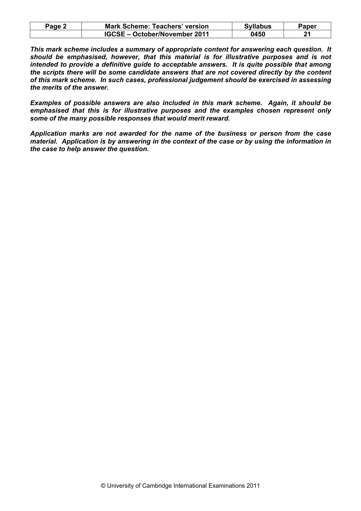 Mark scheme, page 2 of 12