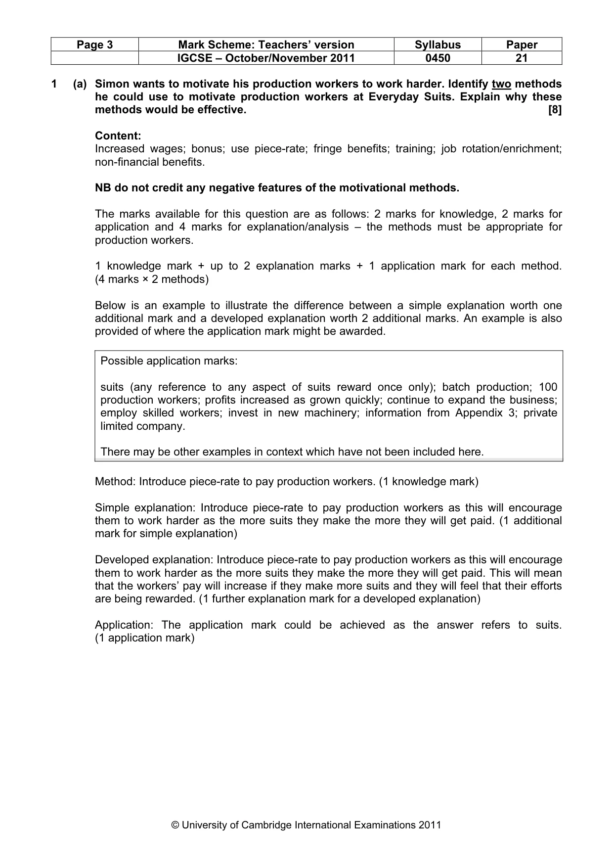 Mark scheme, page 3 of 12