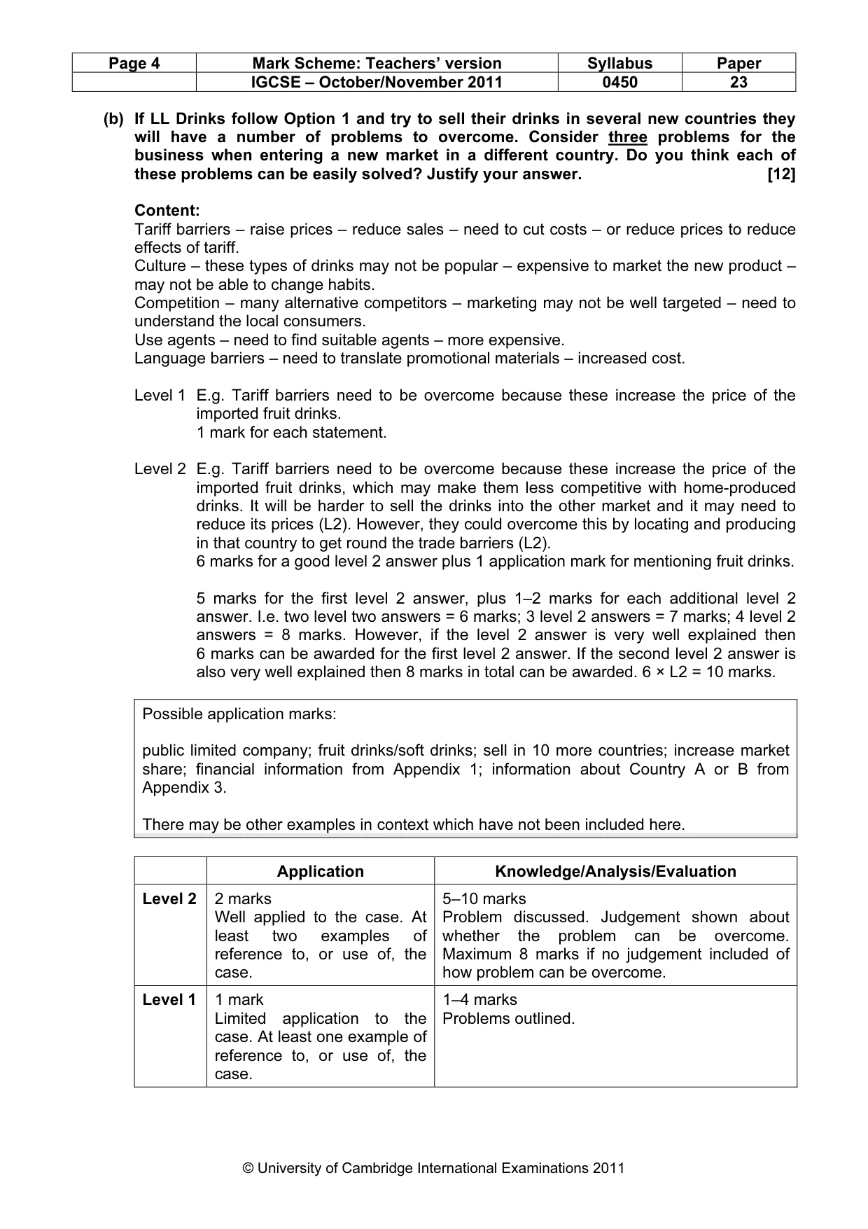 Mark scheme, page 4 of 13