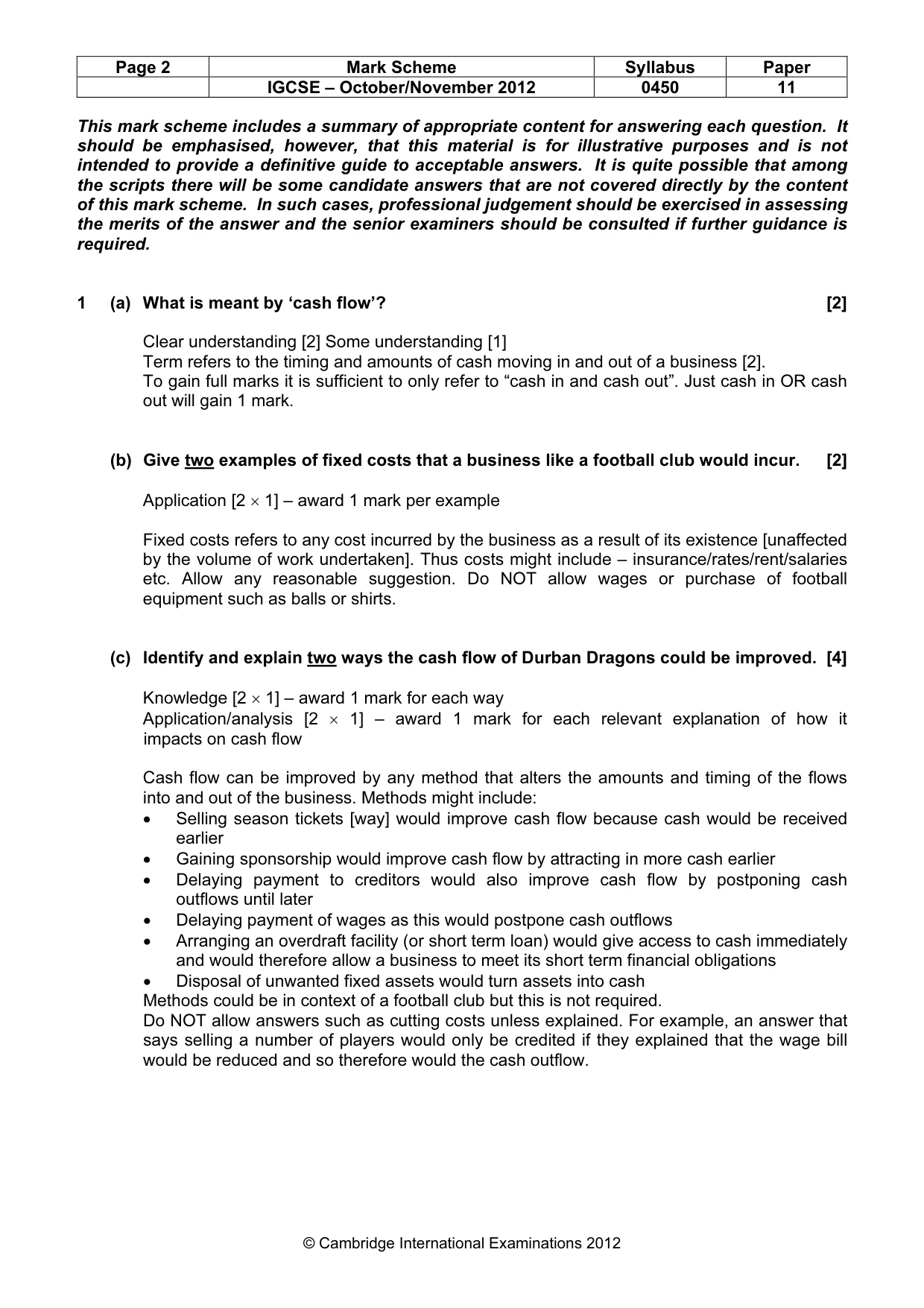 Mark scheme, page 2 of 10