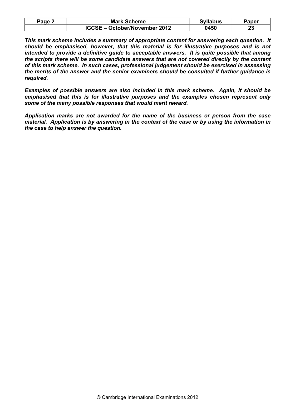 Mark scheme, page 2 of 11