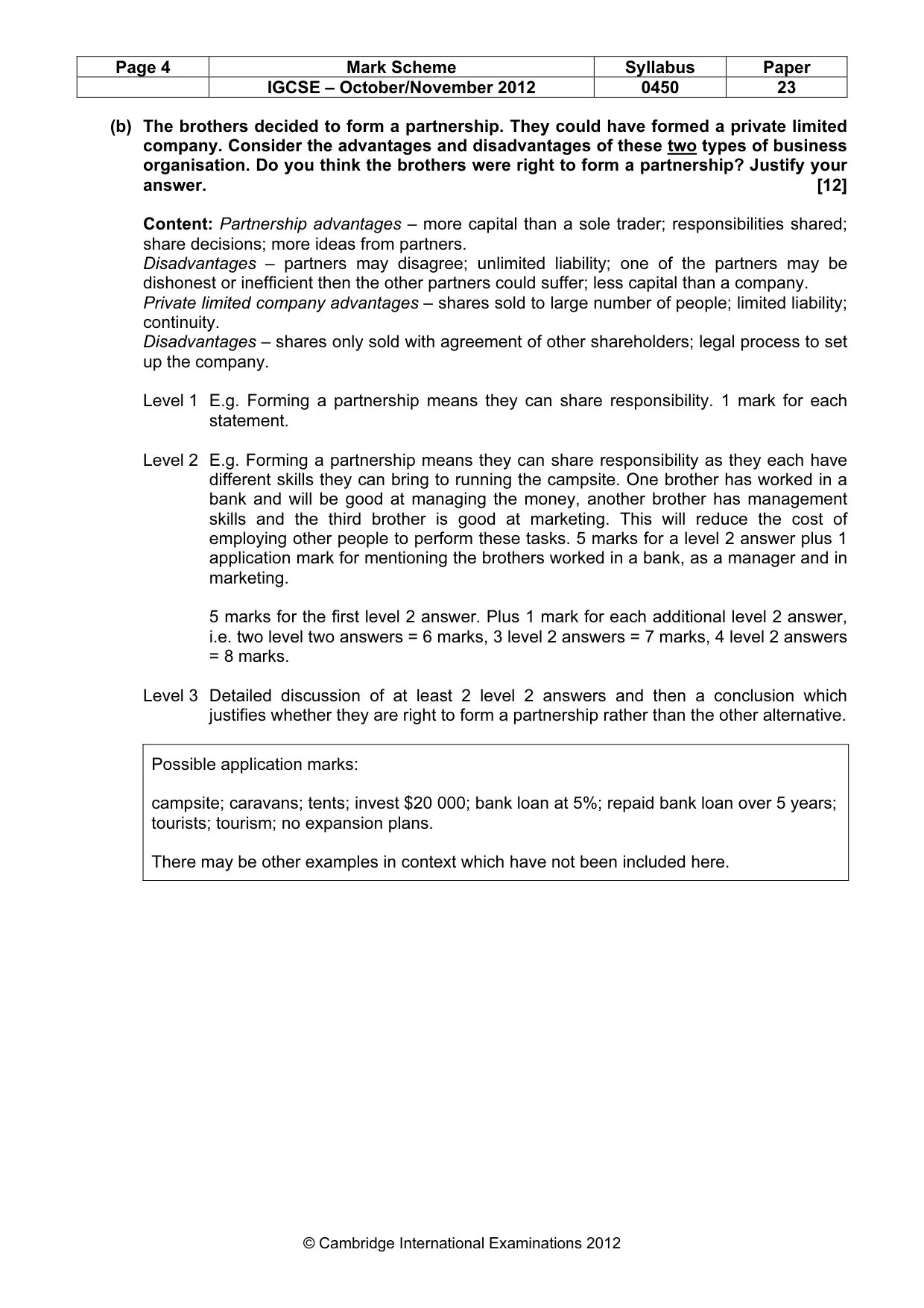 Mark scheme, page 4 of 11