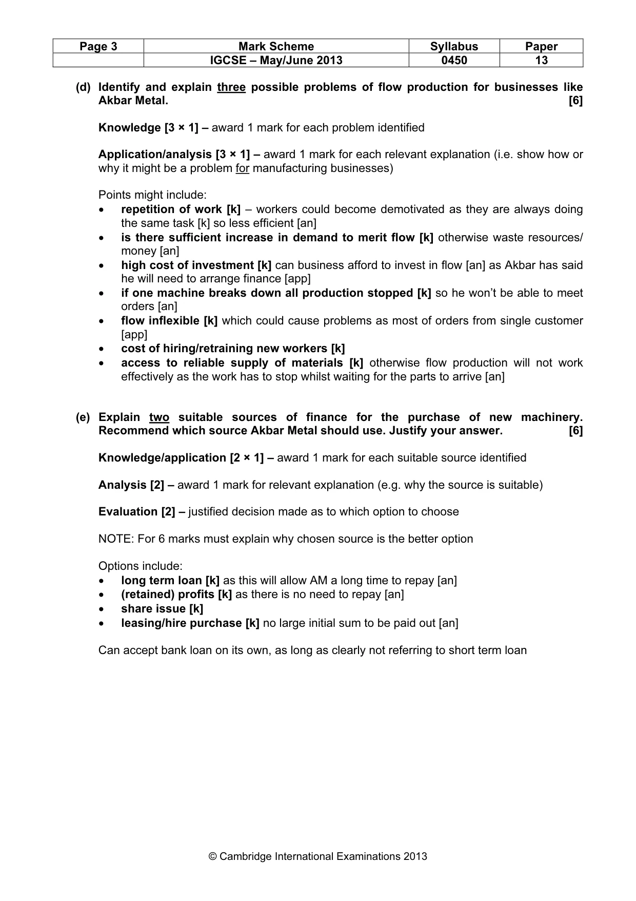 Mark scheme, page 3 of 11