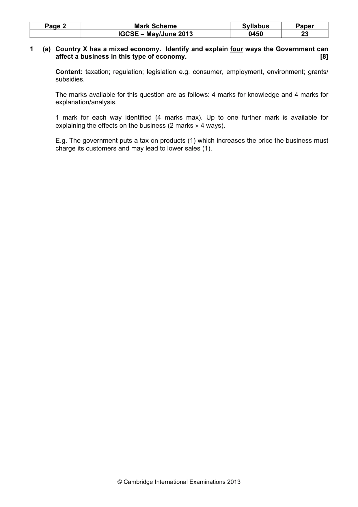 Mark scheme, page 2 of 11