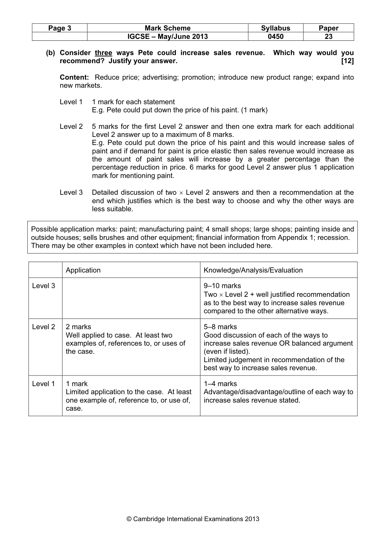Mark scheme, page 3 of 11