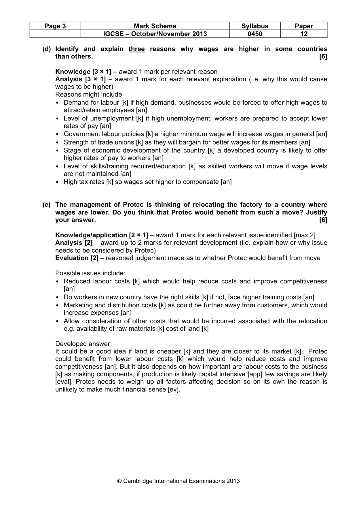 Mark scheme, page 3 of 11