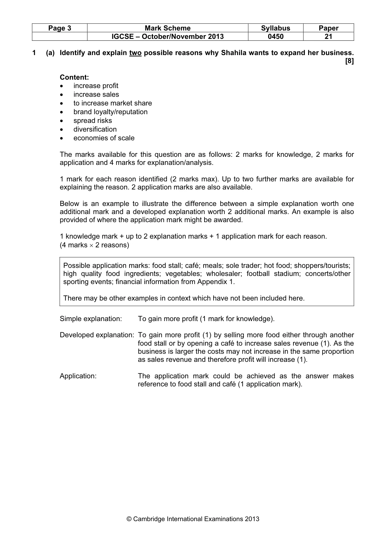 Mark scheme, page 3 of 16