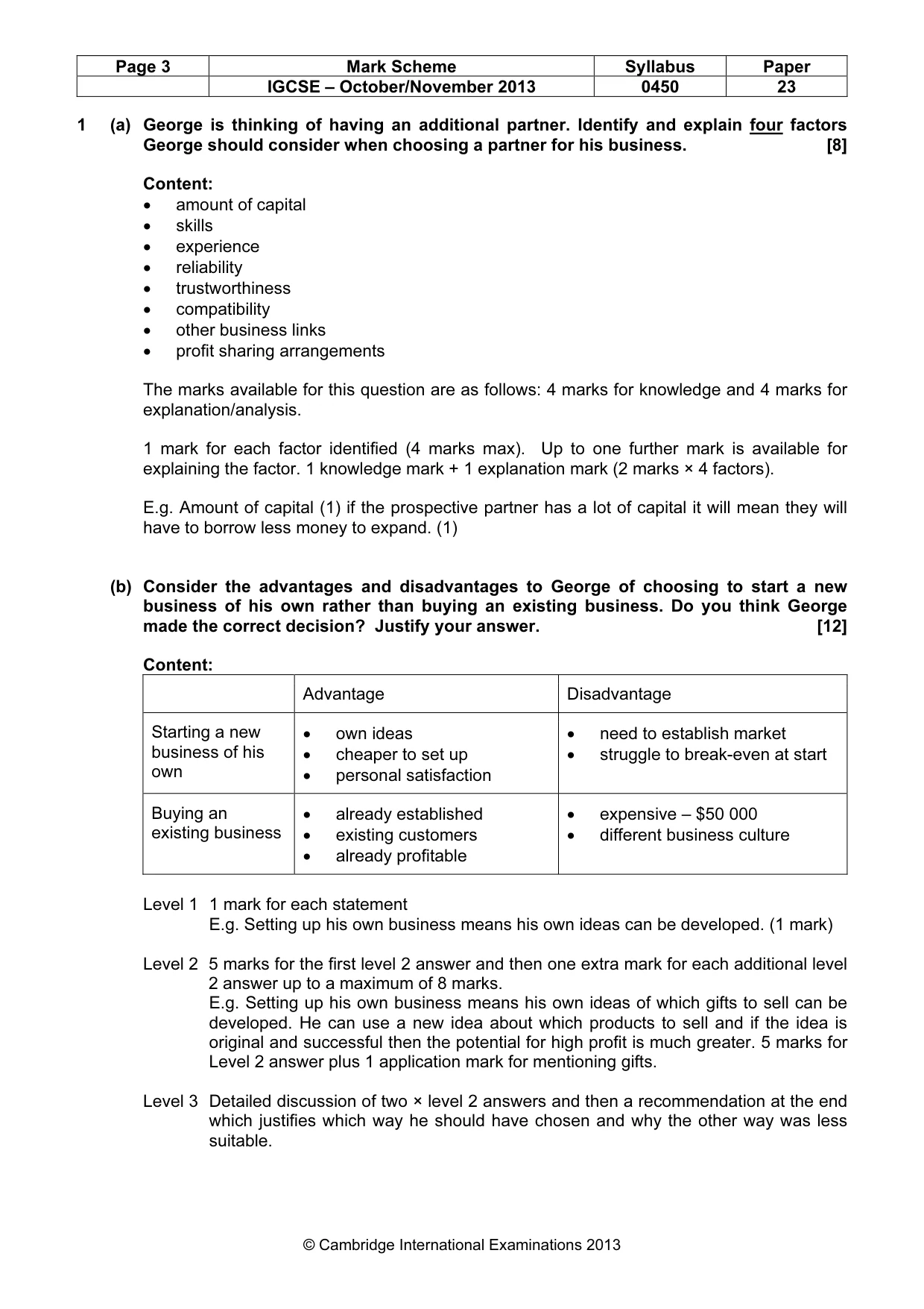 Mark scheme, page 3 of 12