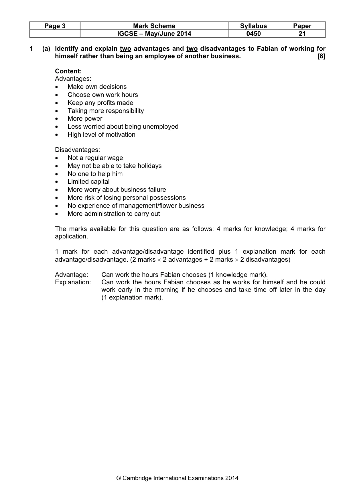 Mark scheme, page 3 of 13