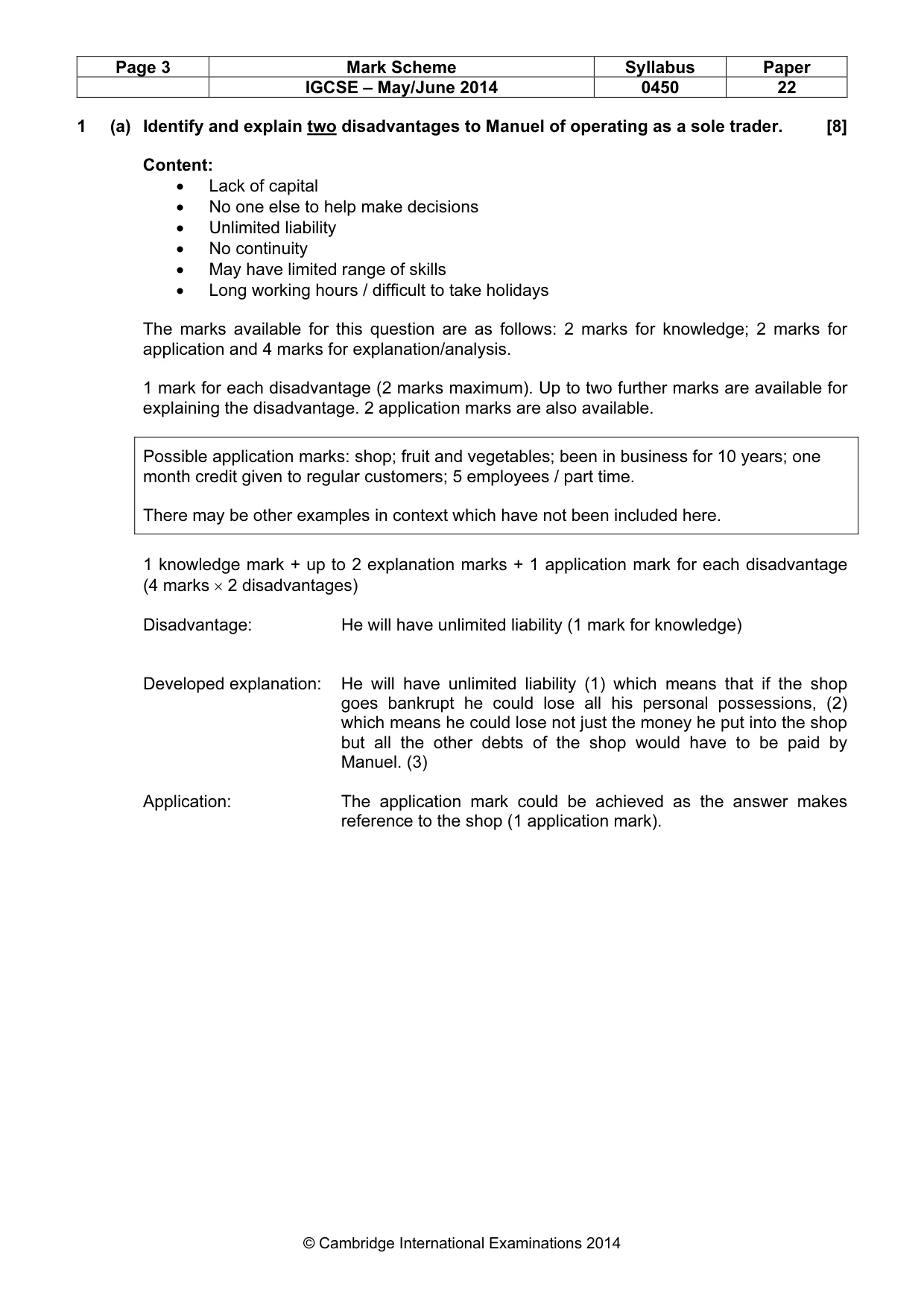 Mark scheme, page 3 of 14
