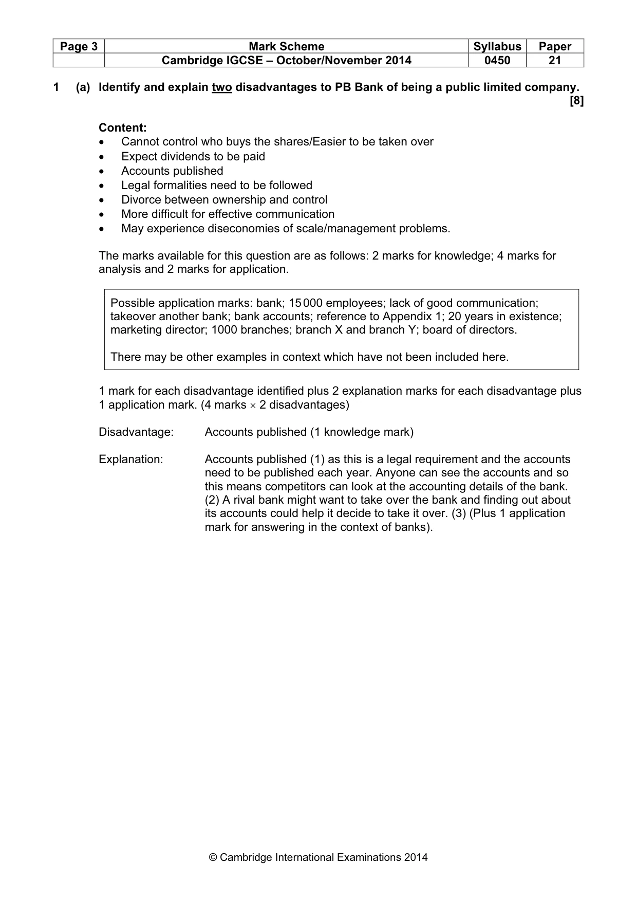 Mark scheme, page 3 of 13