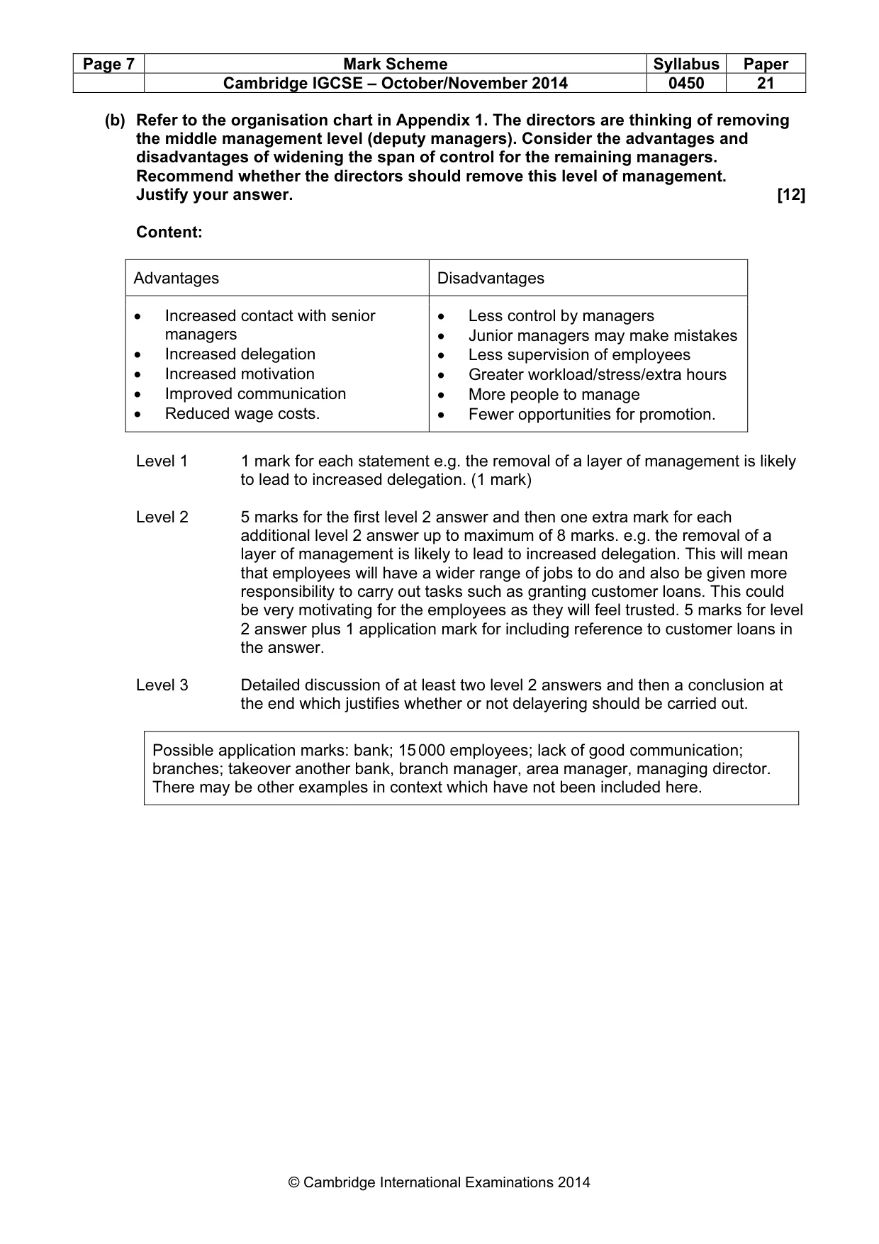 Mark scheme, page 7 of 13