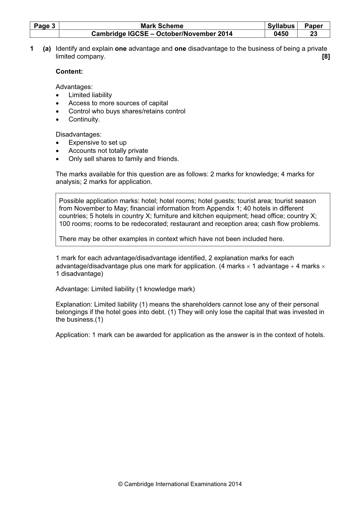 Mark scheme, page 3 of 12