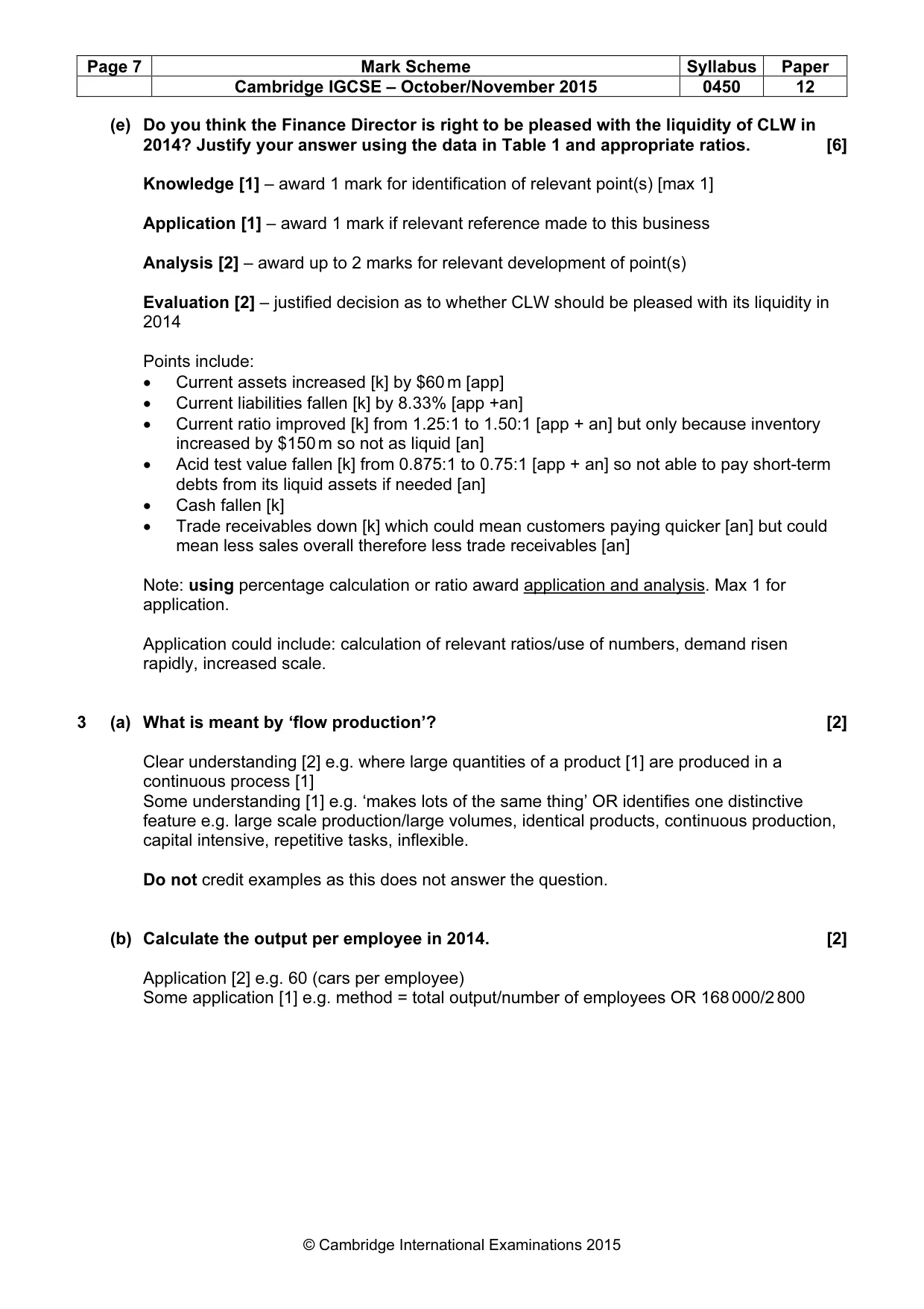 Mark scheme, page 7 of 11