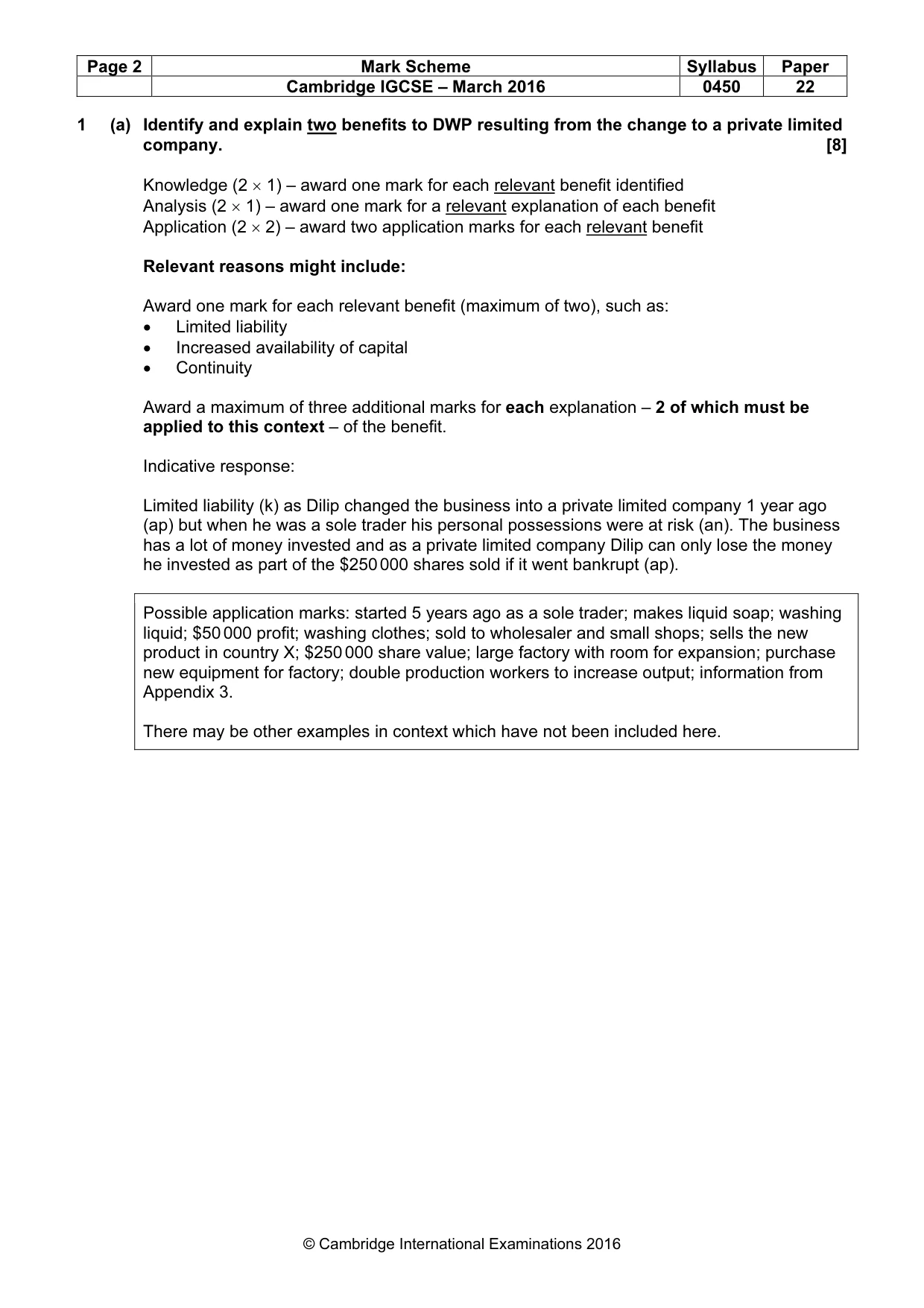 Mark scheme, page 2 of 10