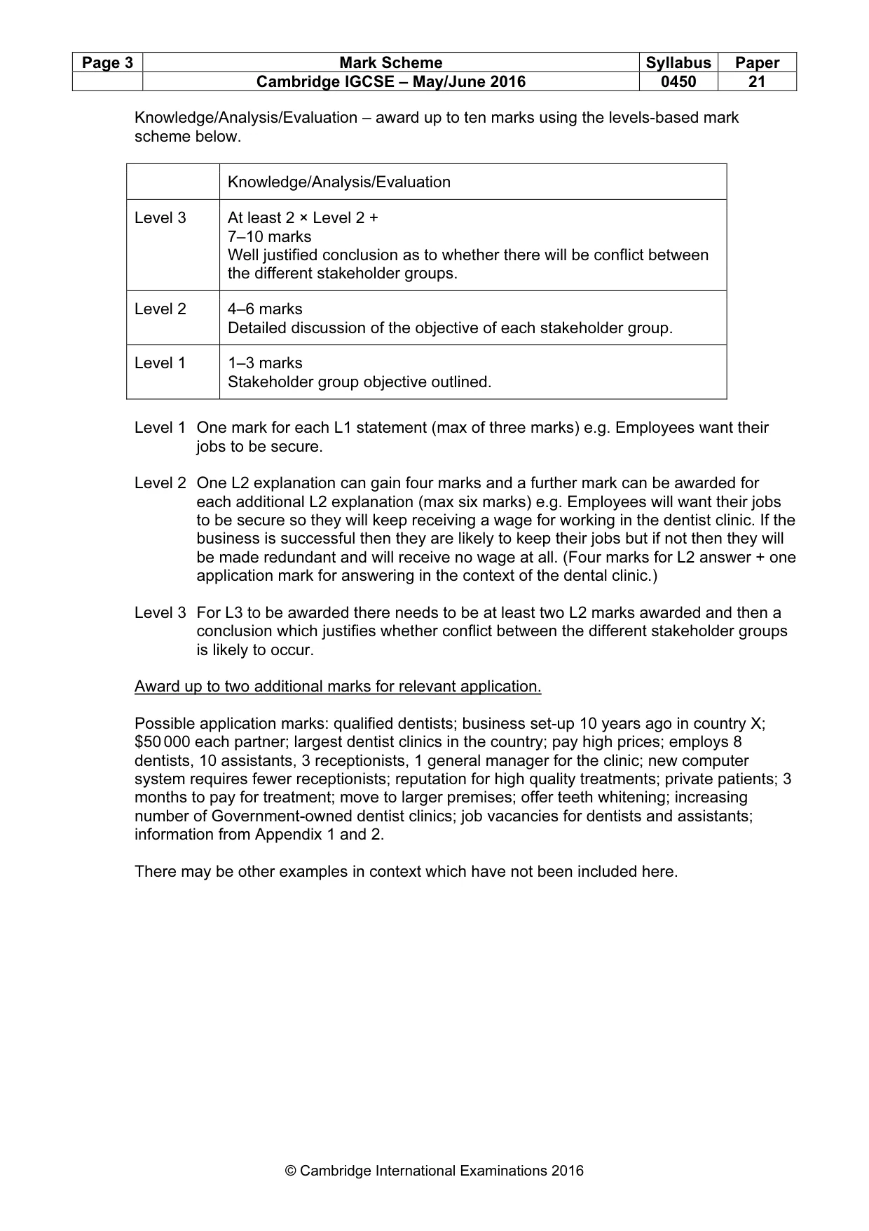 Mark scheme, page 3 of 10