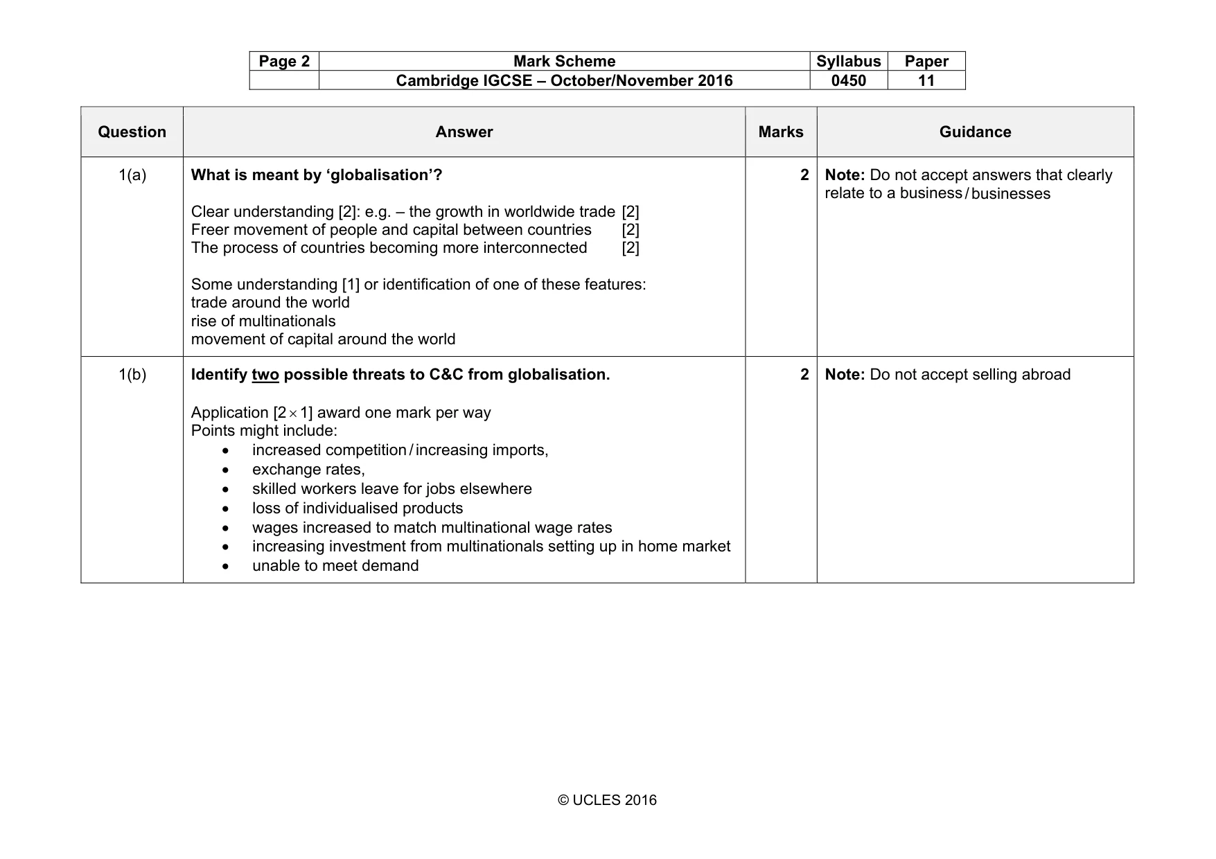 Mark scheme, page 2 of 13