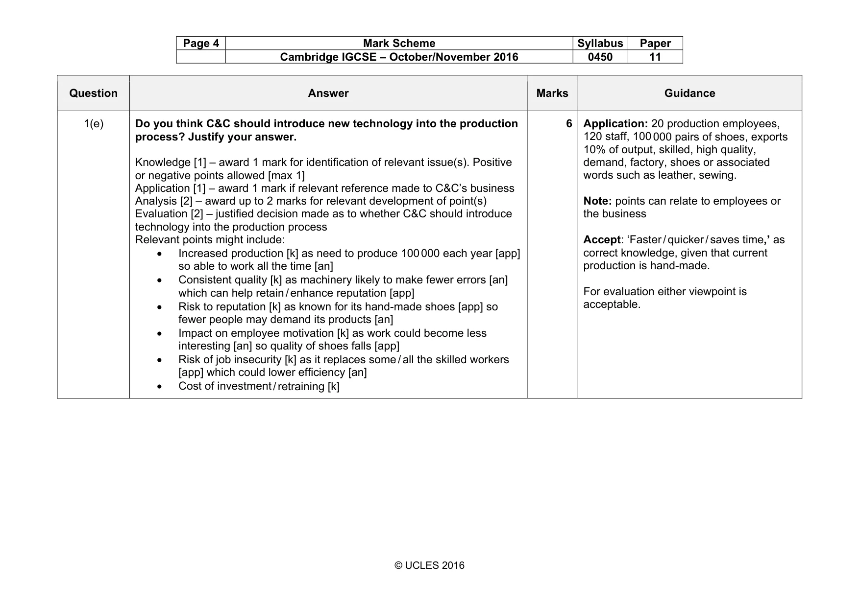 Mark scheme, page 4 of 13