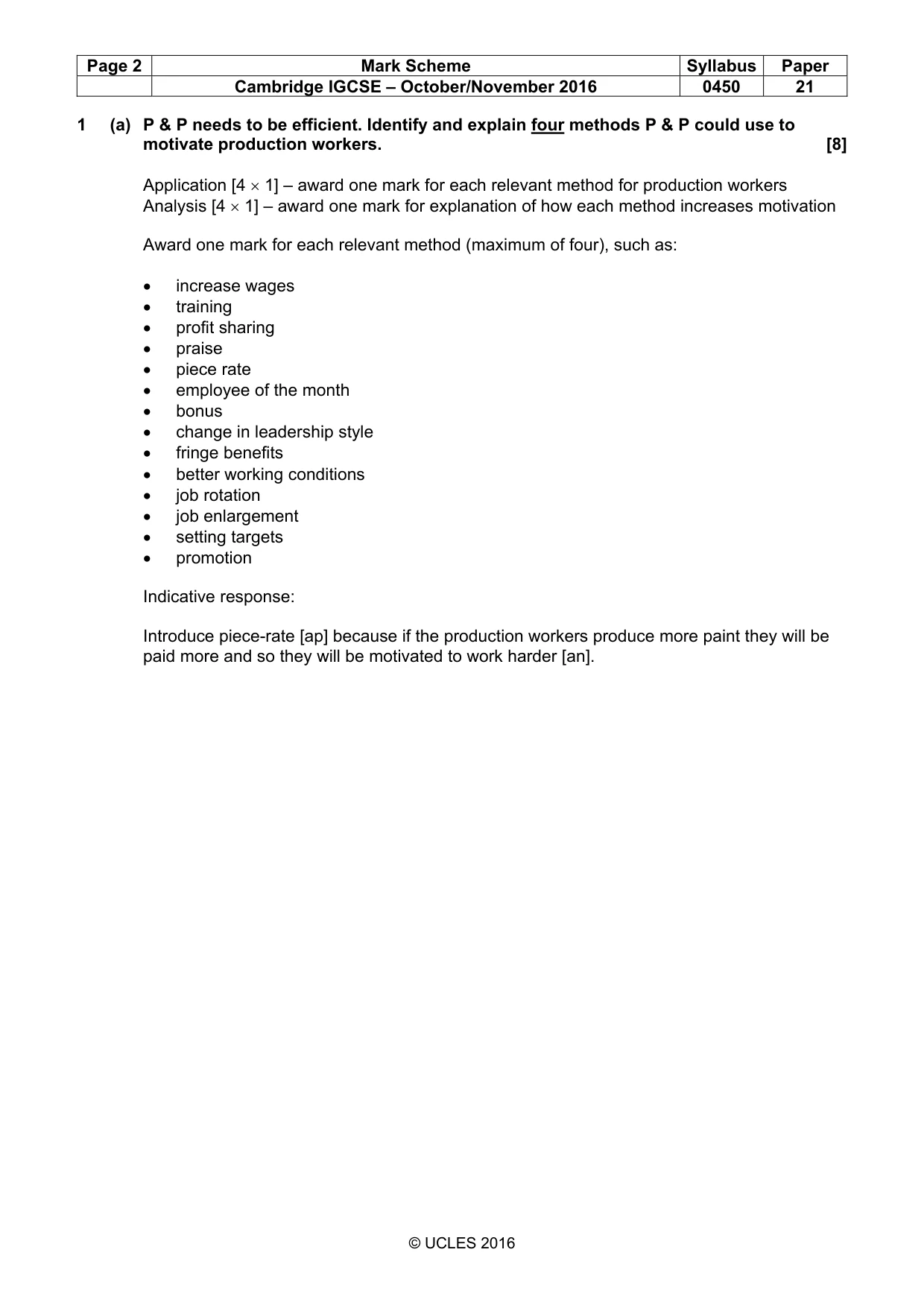 Mark scheme, page 2 of 11