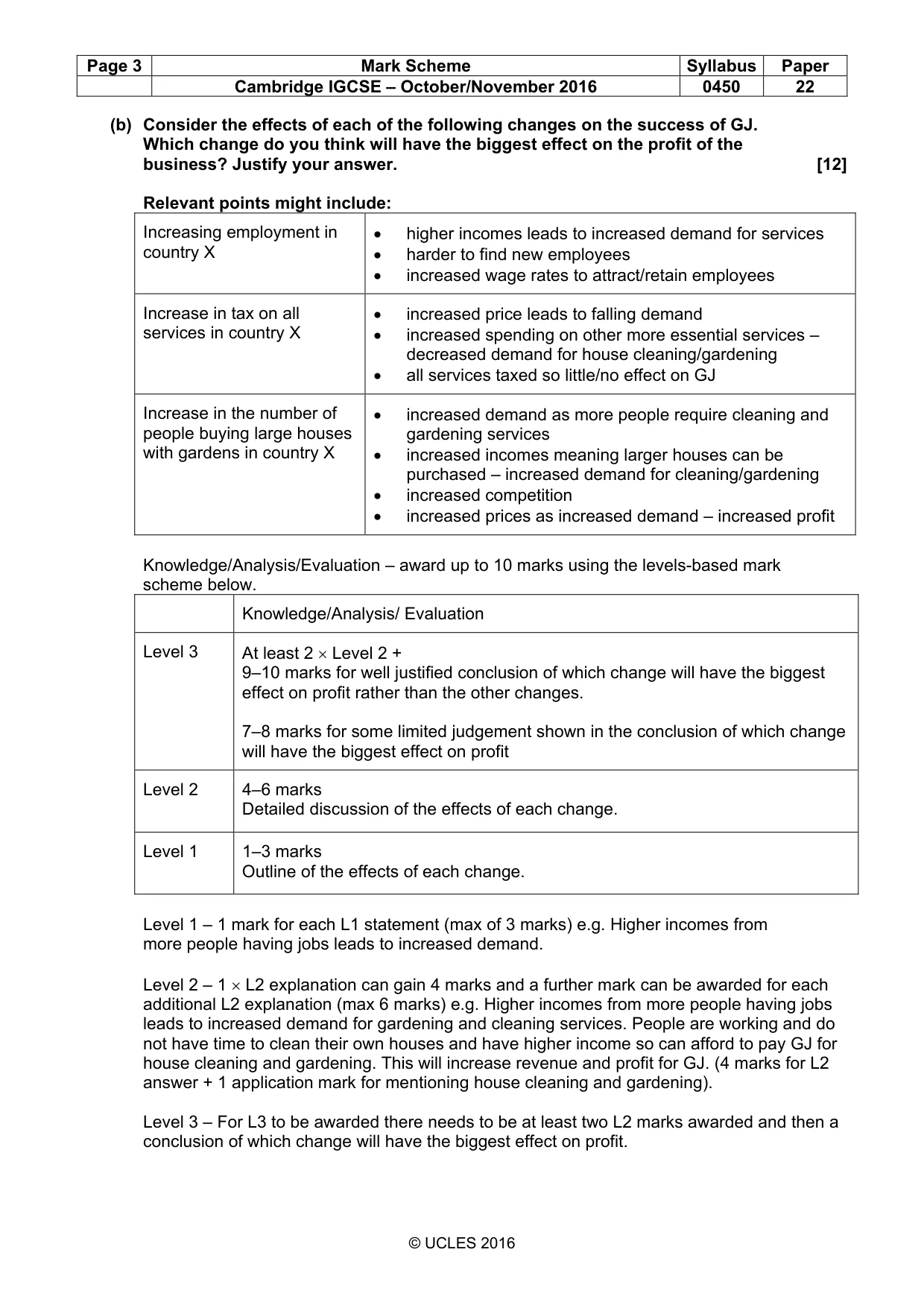 Mark scheme, page 3 of 10