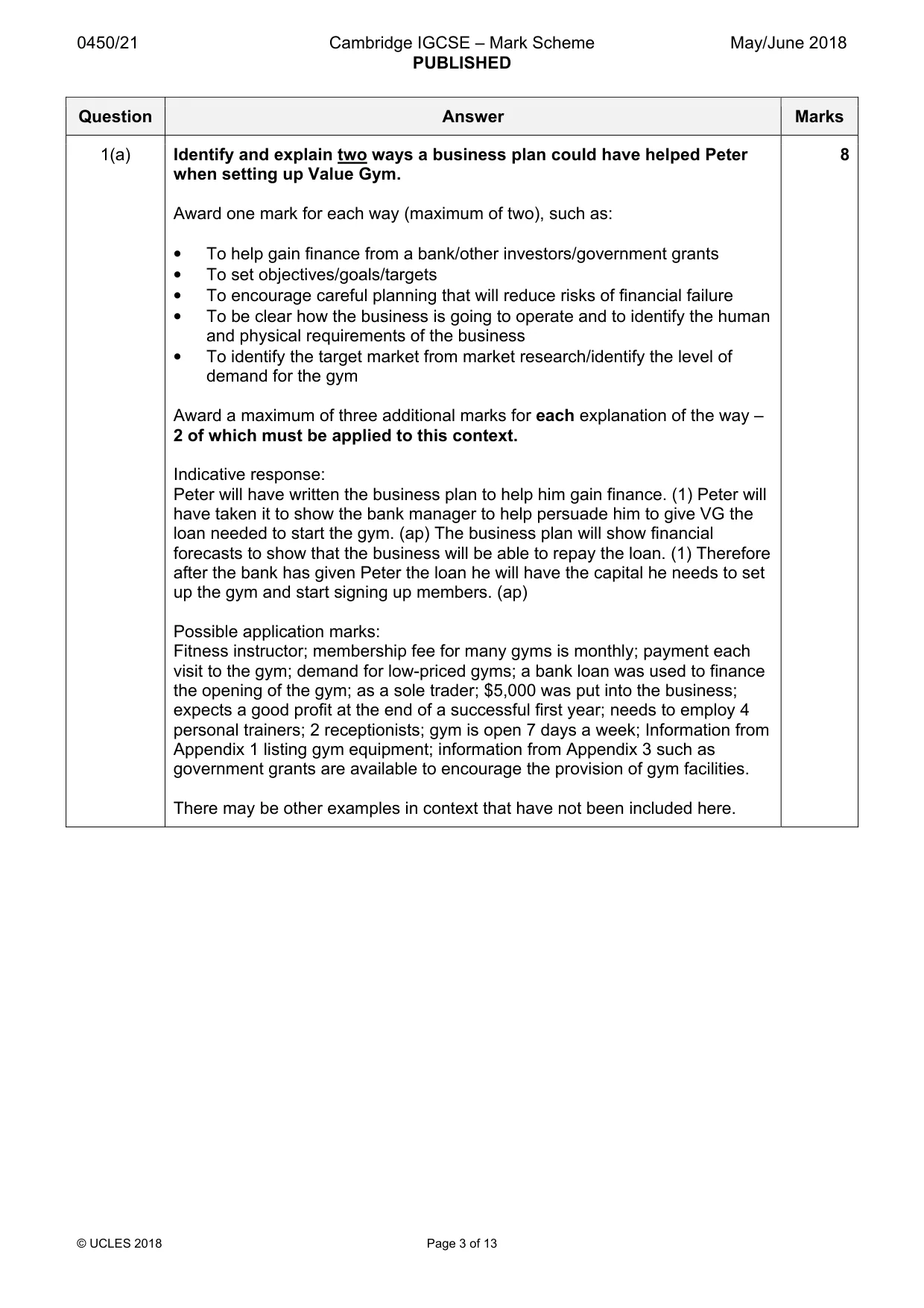 Mark scheme, page 3 of 13