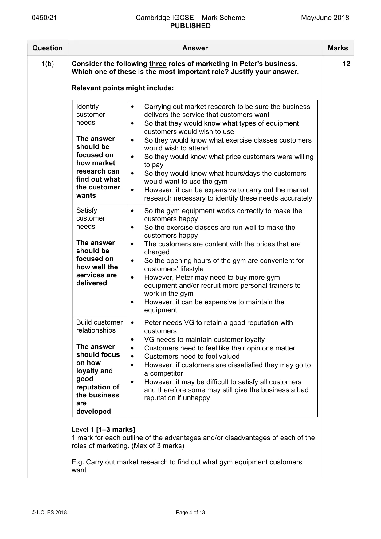 Mark scheme, page 4 of 13