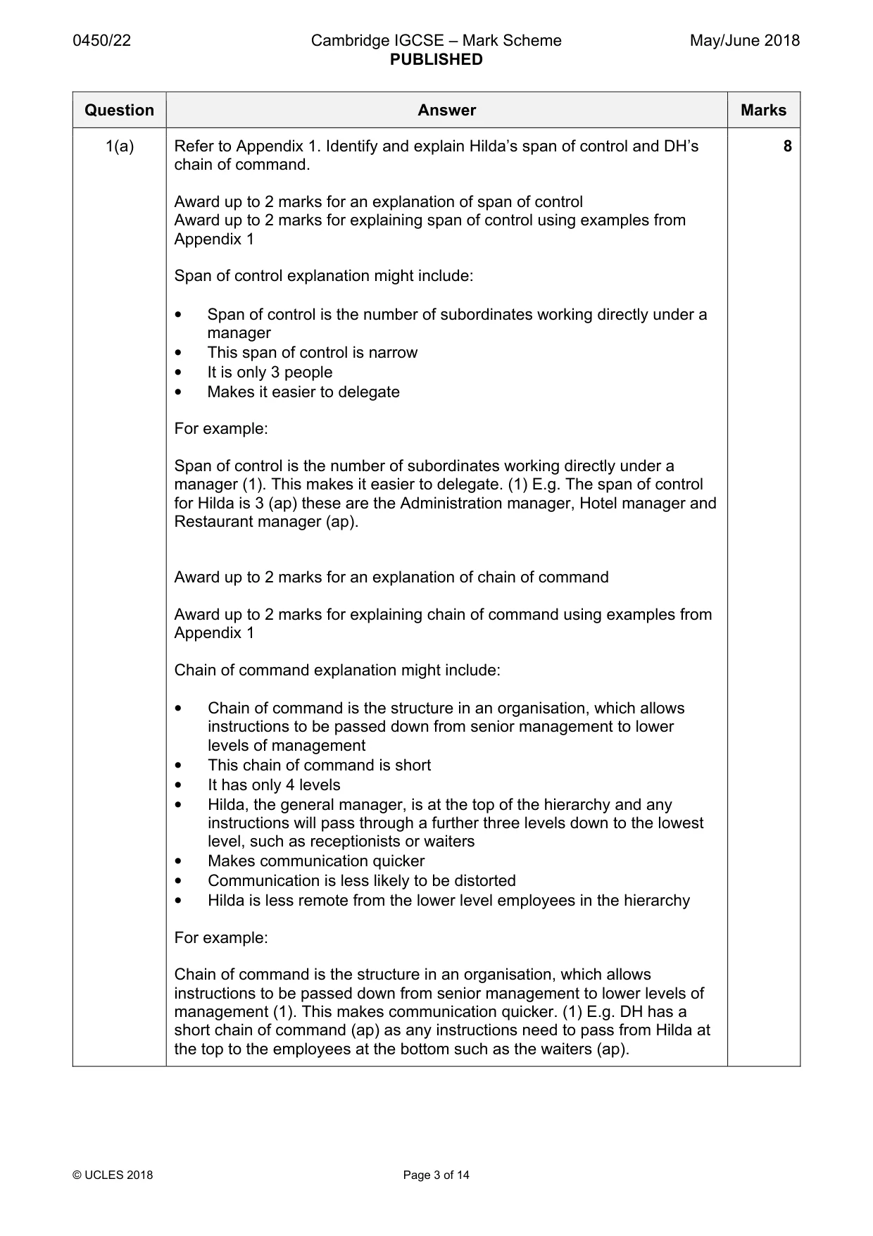 Mark scheme, page 3 of 14