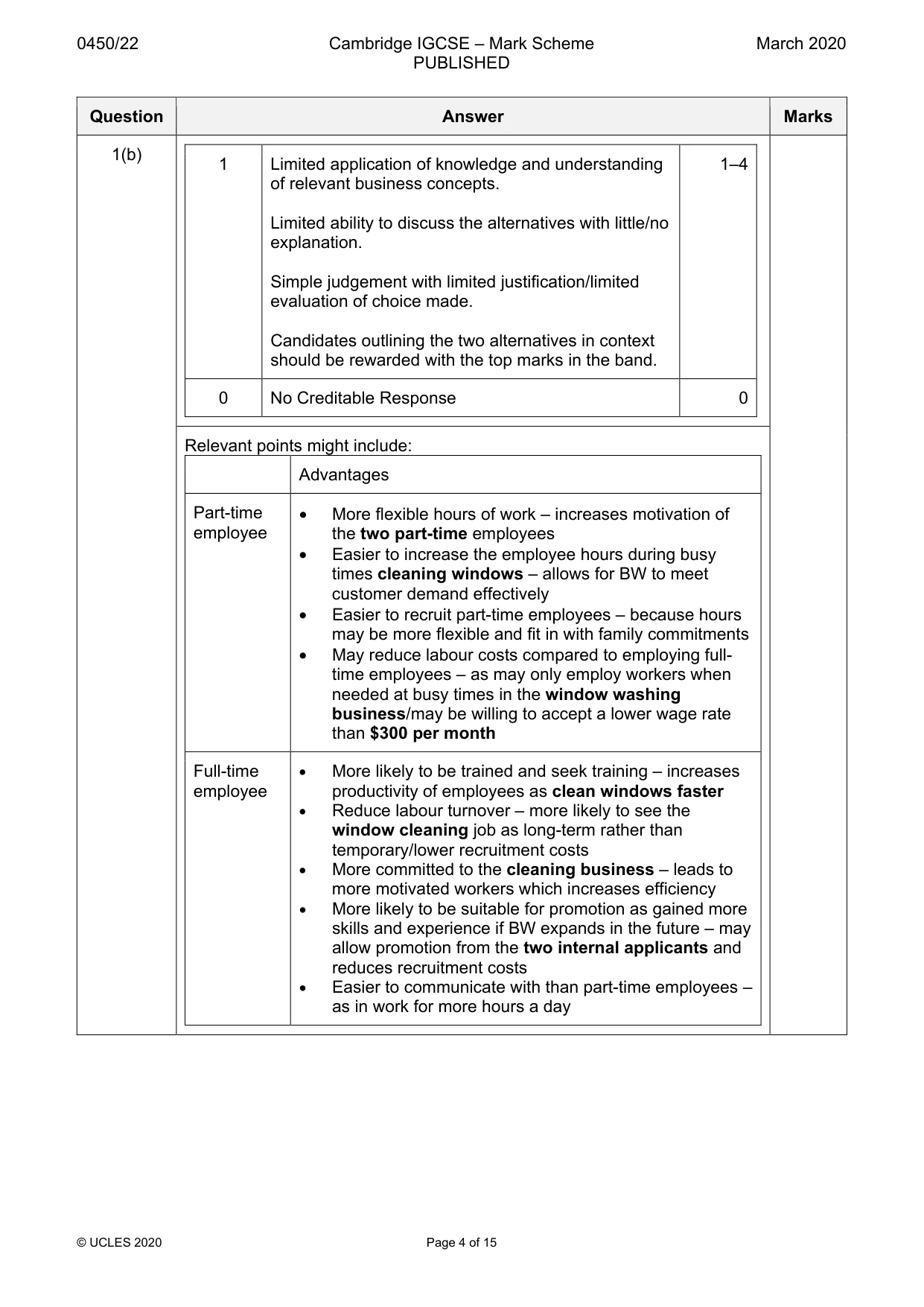 Mark scheme, page 4 of 15
