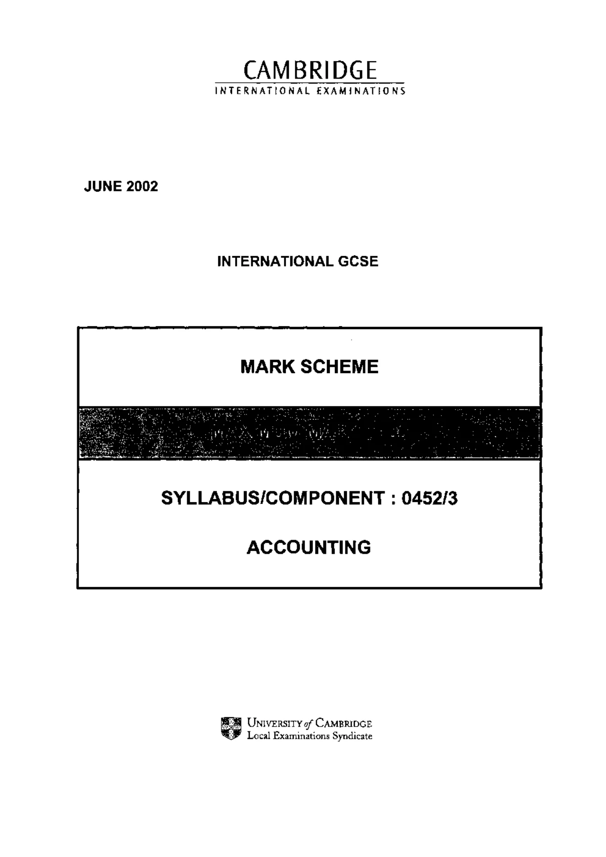 Mark scheme, page 1 of 18