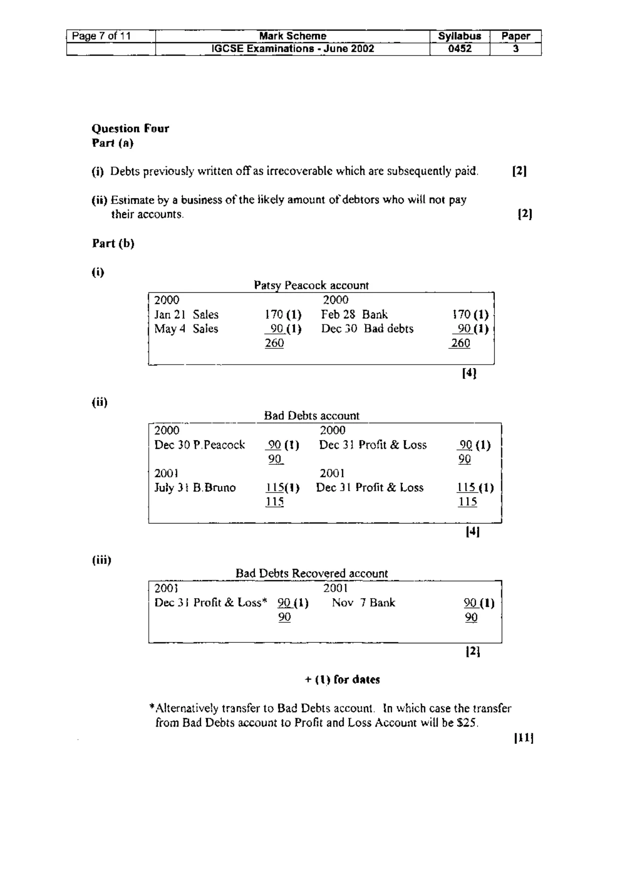 Mark scheme, page 8 of 18