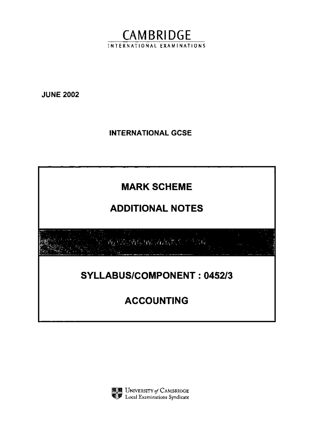 Mark scheme, page 13 of 18