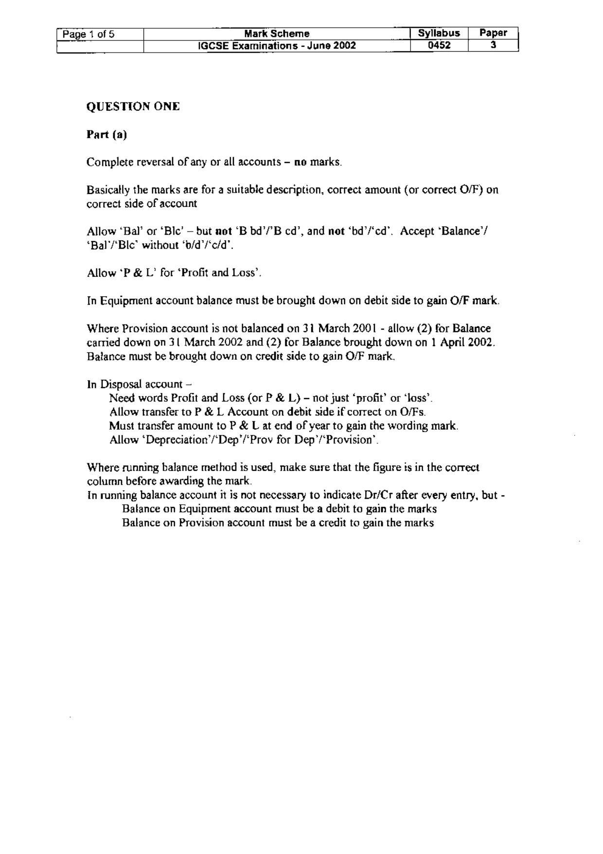 Mark scheme, page 14 of 18