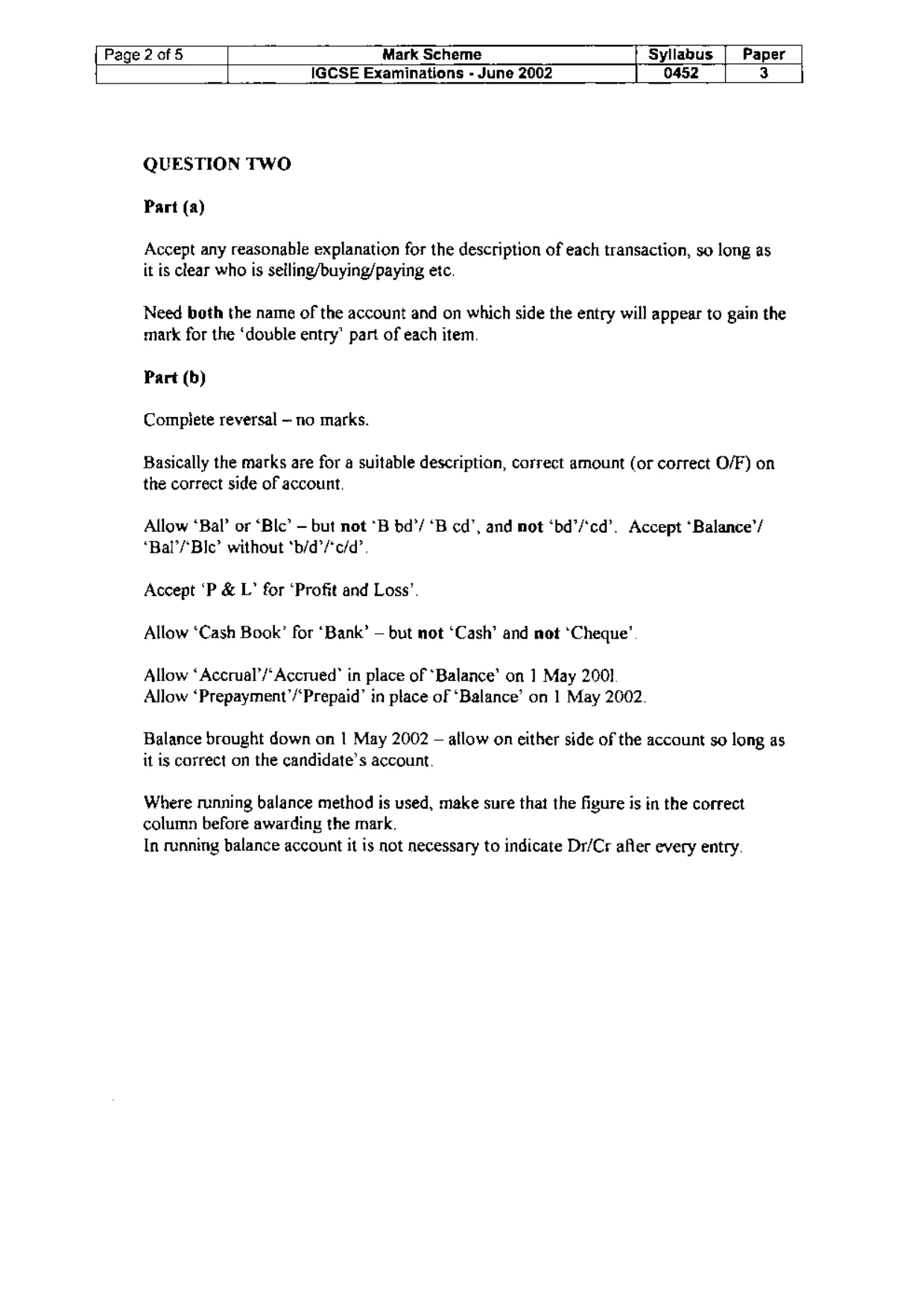 Mark scheme, page 15 of 18