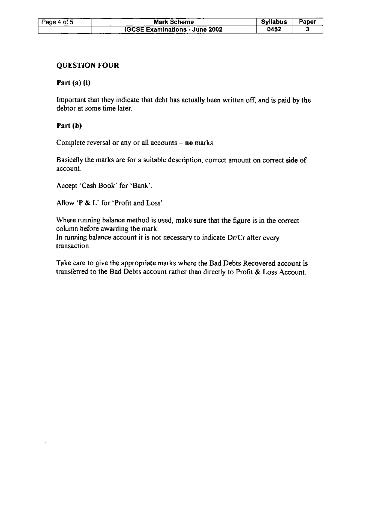 Mark scheme, page 17 of 18
