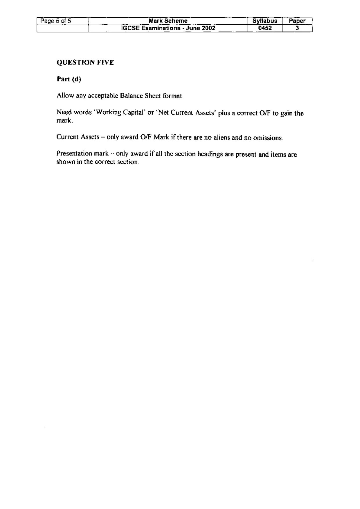 Mark scheme, page 18 of 18