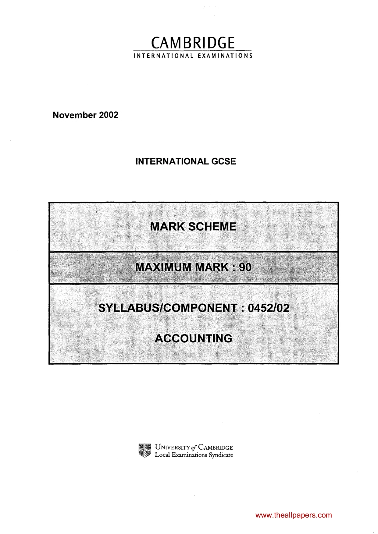 Mark scheme, page 2 of 7